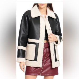 Avec Les Filles
Faux Shearling Jacket